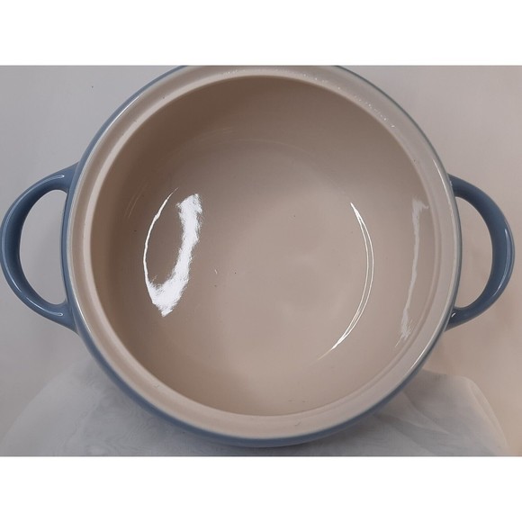 WINFIELD CHINA BLUE PACIFIC ROUND COVERED CASSEROLE *R2SI#3* Made in USA MCM - Picture 3 of 12